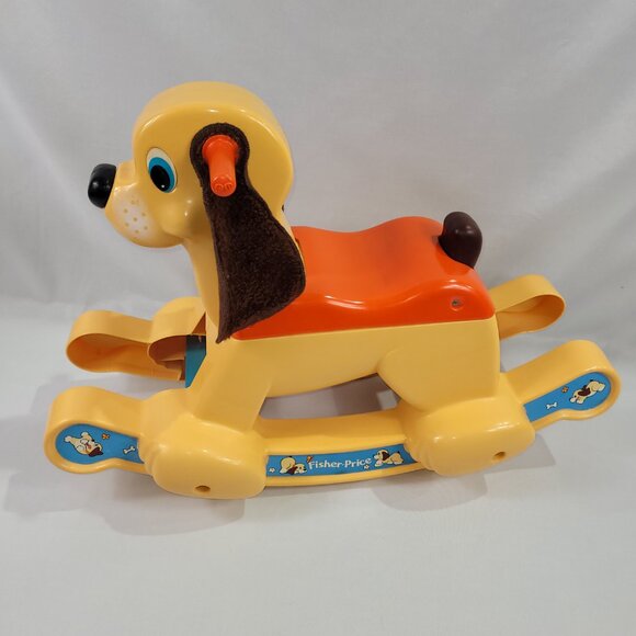 Fisher-Price 1983 Vintage #135 Rocking Puppy Ride-On Toy - Picture 2 of 3